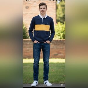 Abercrombie Kids Dark Blue Straight Jeans